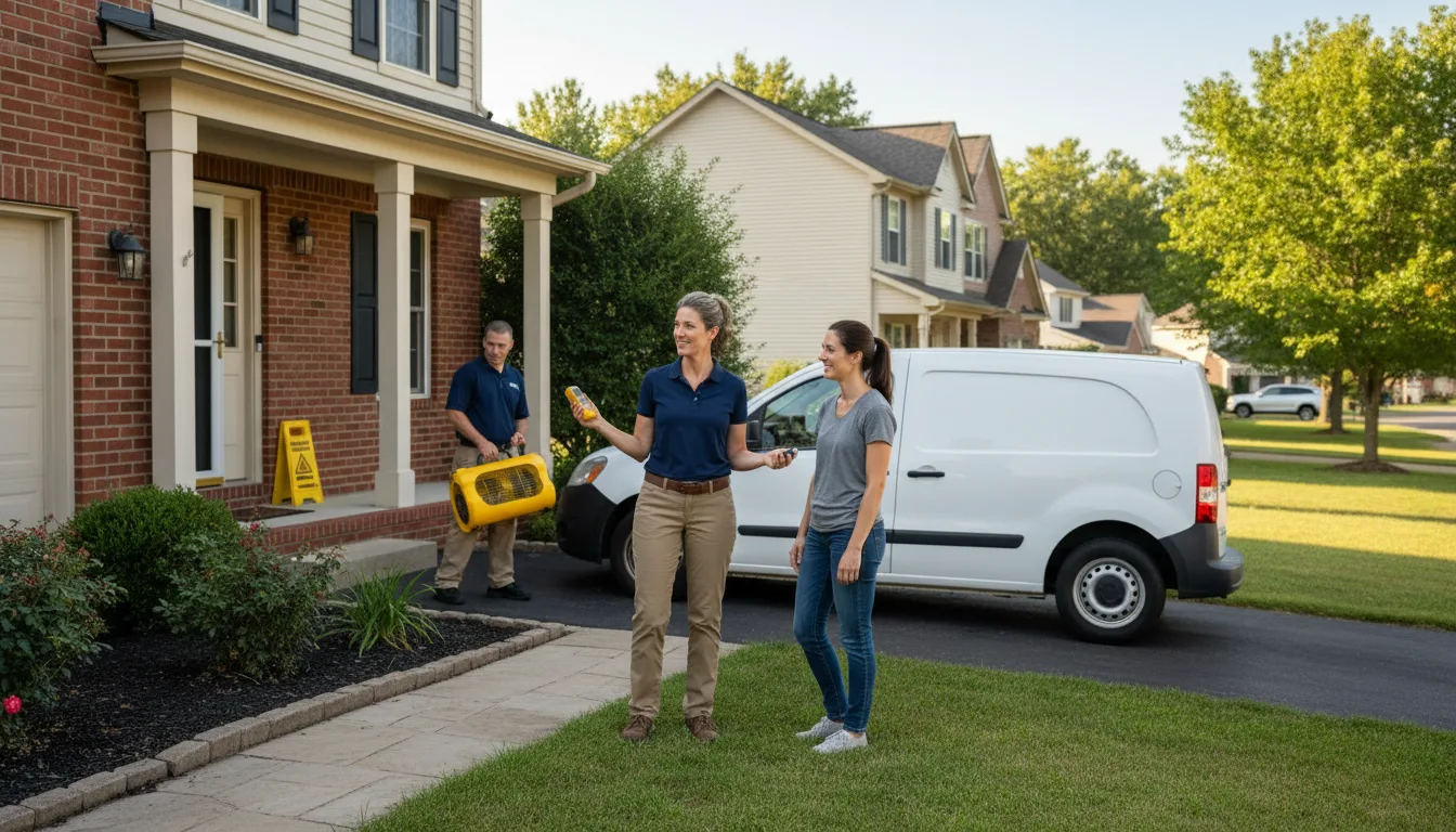 Residential water damage restoration in Oley, PA